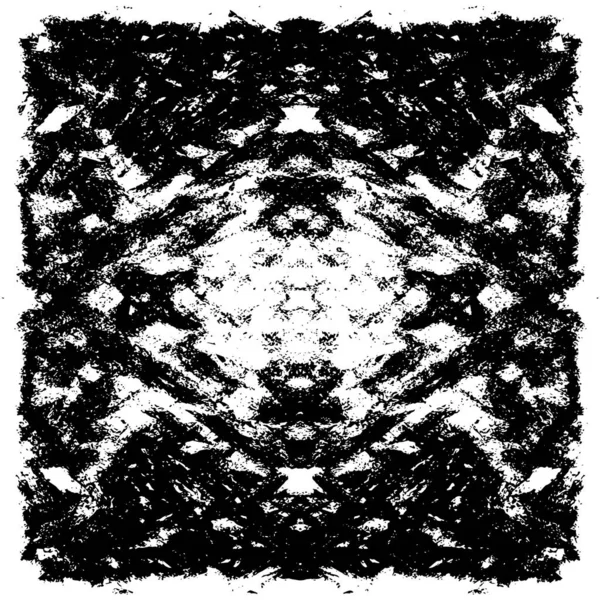 Siyah ve beyaz desenli soyut sıkıntılı arkaplan.