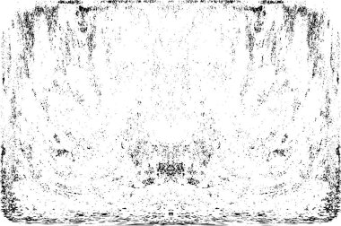 Grunge dikey olarak simetrik siyah beyaz doku. Tek renkli yıpranmış kaplama deseni. 