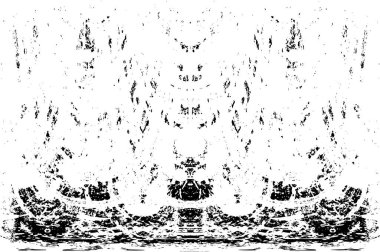 Grunge dikey olarak simetrik siyah beyaz doku. Tek renkli yıpranmış kaplama deseni. 