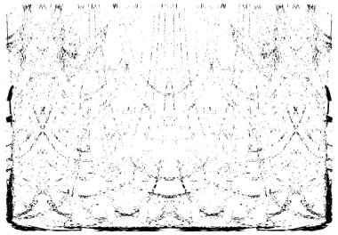 Grunge dikey olarak simetrik siyah beyaz doku. Tek renkli yıpranmış kaplama deseni. 
