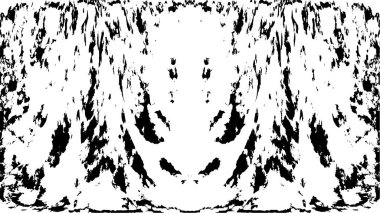 Grunge dikey olarak simetrik siyah beyaz doku. Tek renkli yıpranmış kaplama deseni. 