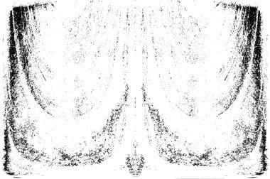 Grunge dikey olarak simetrik siyah beyaz doku. Tek renkli yıpranmış kaplama deseni. 