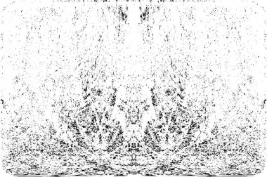 Grunge dikey olarak simetrik siyah beyaz doku. Tek renkli yıpranmış kaplama deseni. 