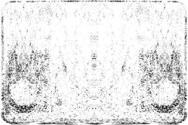 Grunge dikey olarak simetrik siyah beyaz doku. Tek renkli yıpranmış kaplama deseni. 