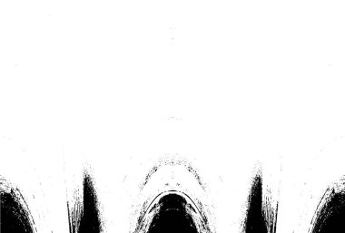 Grunge dikey olarak simetrik siyah beyaz doku. Tek renkli yıpranmış kaplama deseni. 