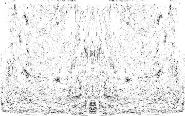 Grunge dikey olarak simetrik siyah beyaz doku. Tek renkli yıpranmış kaplama deseni. 