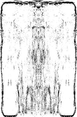 Grunge dikey olarak simetrik siyah beyaz doku. Tek renkli yıpranmış kaplama deseni. 