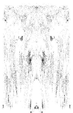 Grunge dikey olarak simetrik siyah beyaz doku. Tek renkli yıpranmış kaplama deseni. 