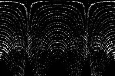 Grunge dikey olarak simetrik siyah beyaz doku. Tek renkli yıpranmış kaplama deseni. 