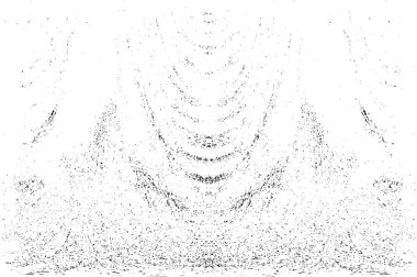 Grunge dikey olarak simetrik siyah beyaz doku. Tek renkli yıpranmış kaplama deseni. 