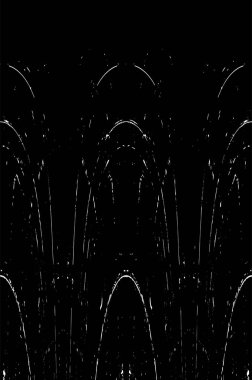 Grunge dikey olarak simetrik siyah beyaz doku. Tek renkli yıpranmış kaplama deseni. 