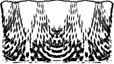 Grunge dikey olarak simetrik siyah beyaz doku. Tek renkli yıpranmış kaplama deseni. 