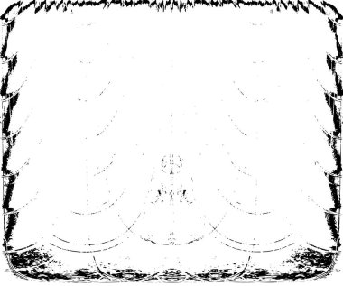 Grunge dikey olarak simetrik siyah beyaz doku. Tek renkli yıpranmış kaplama deseni. 