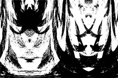 Siyah ve beyaz grunge arka plan, vektör çizim 