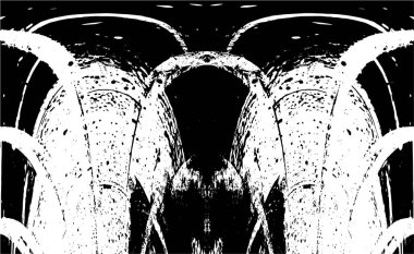 Siyah ve beyaz grunge arka plan, vektör çizim 