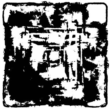 Siyah ve beyaz grunge arka plan, vektör çizim 