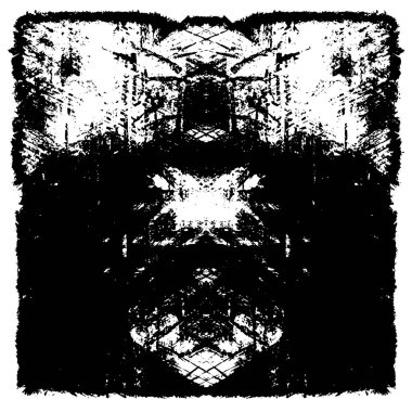 Siyah ve beyaz grunge arka plan, vektör çizim 