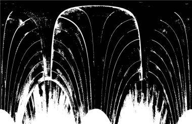 Siyah ve beyaz grunge arka plan, vektör çizim 