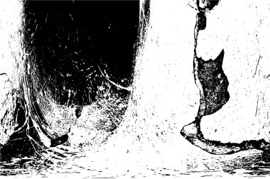 Siyah ve beyaz grunge arka plan, vektör çizim 