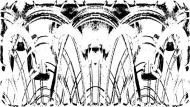 Siyah ve beyaz grunge arka plan, vektör çizim 