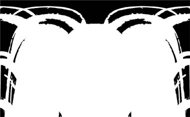 grunge tek renkli desenli illüstrasyon