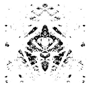 grunge tek renkli desenli illüstrasyon