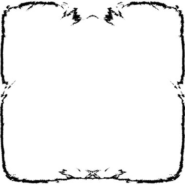 grunge tek renkli desenli illüstrasyon