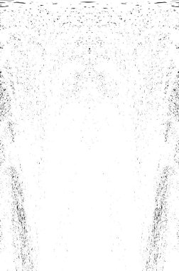 Grunge dikey olarak simetrik siyah beyaz doku. Tek renkli yıpranmış kaplama deseni. 