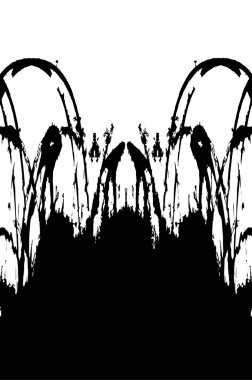 grunge tek renkli desenli illüstrasyon