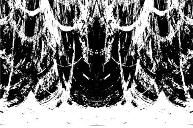 grunge tek renkli desenli illüstrasyon