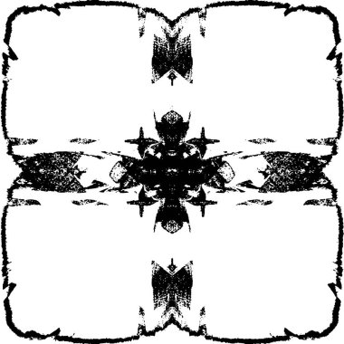 grunge tek renkli desenli illüstrasyon