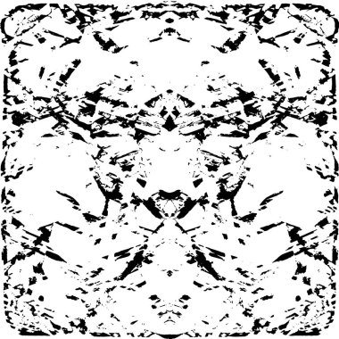 grunge tek renkli desenli illüstrasyon