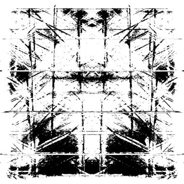 grunge tek renkli desenli illüstrasyon