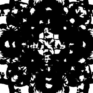 grunge tek renkli desenli illüstrasyon