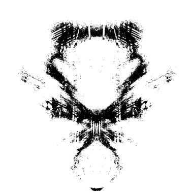 grunge tek renkli desenli illüstrasyon