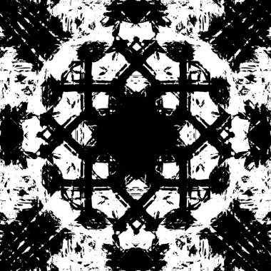 grunge tek renkli desenli illüstrasyon