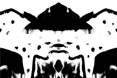 grunge tek renkli desenli illüstrasyon