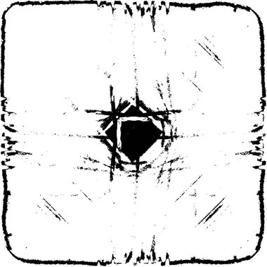 grunge tek renkli desenli illüstrasyon