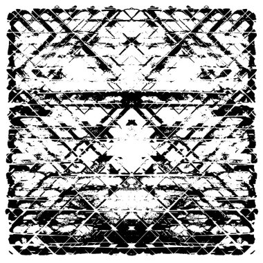 grunge tek renkli desenli illüstrasyon