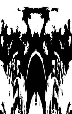 grunge tek renkli desenli illüstrasyon