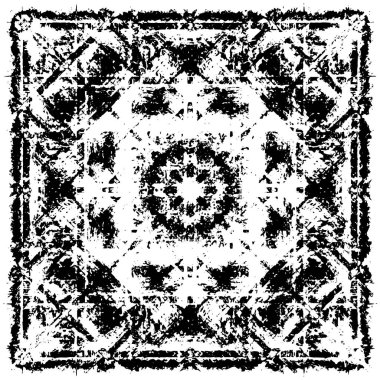 grunge tek renkli desenli illüstrasyon