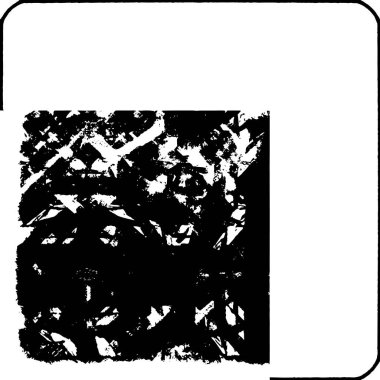 grunge tek renkli desenli illüstrasyon