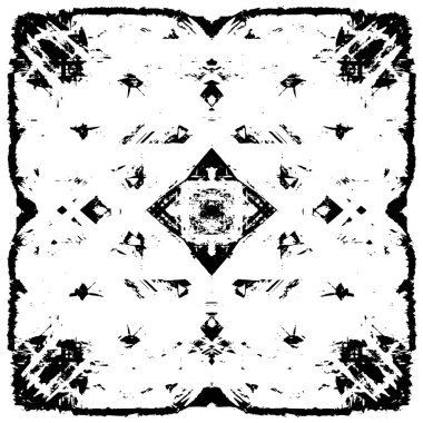 grunge tek renkli desenli illüstrasyon