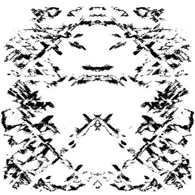 grunge tek renkli desenli illüstrasyon