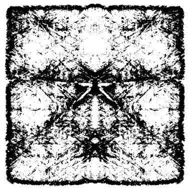 grunge tek renkli desenli illüstrasyon