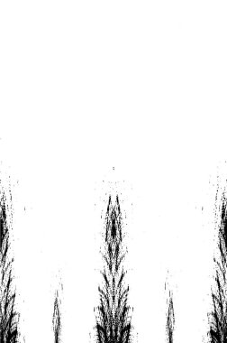 Grunge dikey olarak simetrik siyah beyaz doku. Tek renkli yıpranmış kaplama deseni. 