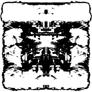 grunge akromatik desenli illüstrasyon