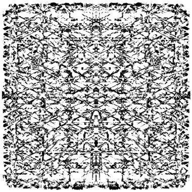 grunge akromatik desenli illüstrasyon