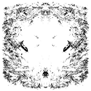 grunge akromatik desenli illüstrasyon
