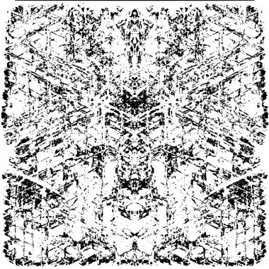 grunge akromatik desenli illüstrasyon